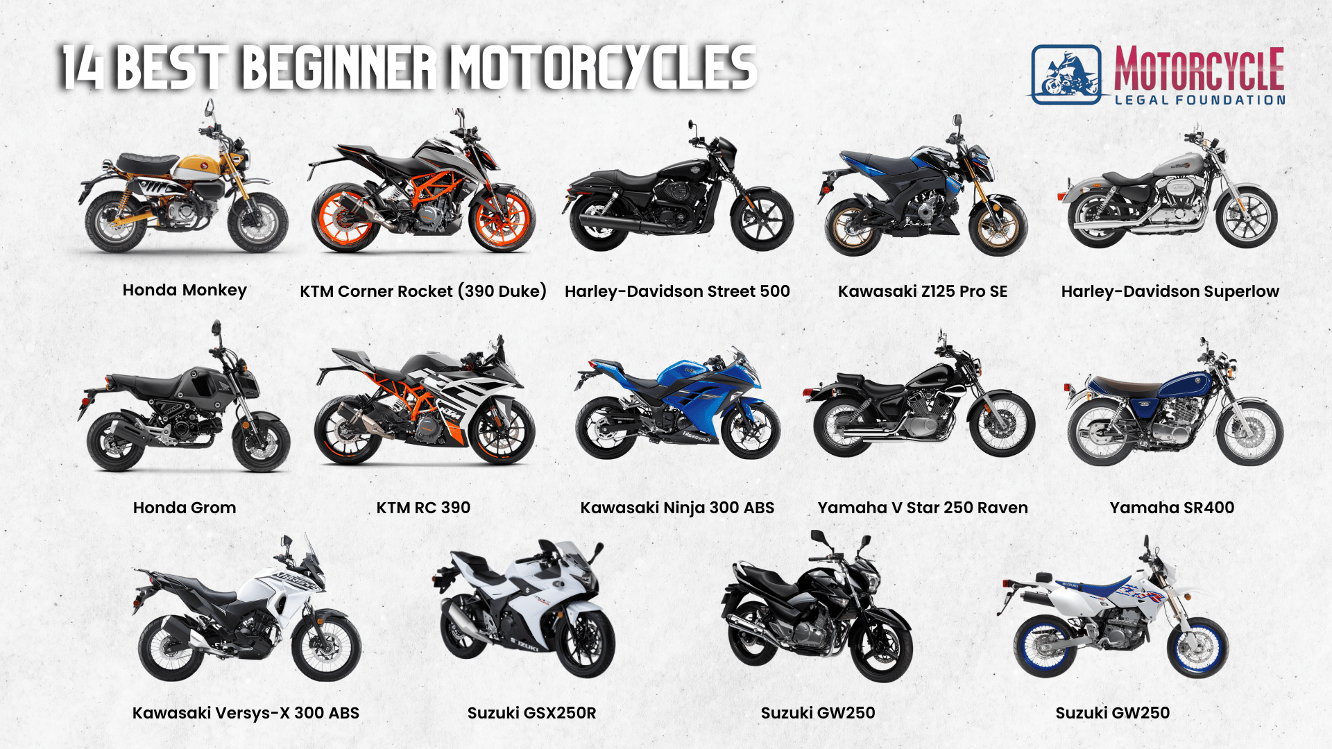 14 Best Motorcycles For Beginners 